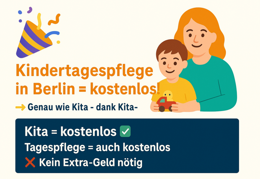 Kindertagespflege in Berlin – beitragsfrei durch öffentliche Förderung