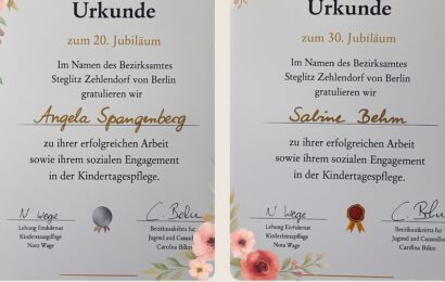 Urkunde Kindertagespflege