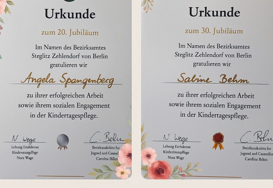 Jahrzehnte voller Fürsorge, Vertrauen und Engagement: Wir feiern unsere Ehrung!