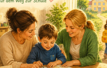 Angela begleitet ein Kind mit Autismus auf dem Weg zur Einschulung — Tagespflege Lichterfelde